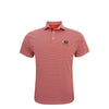 UGA Standing Dawg Ripple Performance Polo White/Red/Black