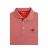 UGA Standing Dawg Ripple Performance Polo White/Red/Black