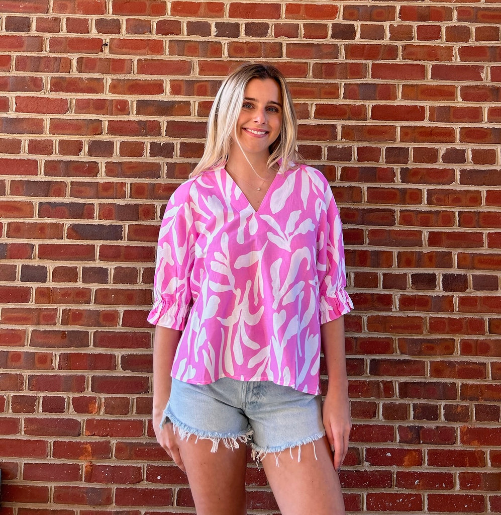 FINAL SALE - The Sally Top Pink