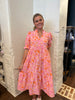 Evie Blossom Breeze Coral Dress