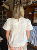 FINAL SALE Tabby White Top