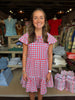 FINAL SALE - Lillian Gingham Red & Blue Dress