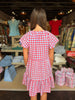 FINAL SALE - Lillian Gingham Red & Blue Dress