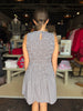 Brown Check Smock Sleeveless Dress