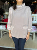 Contrast Mock Neck Sweater
