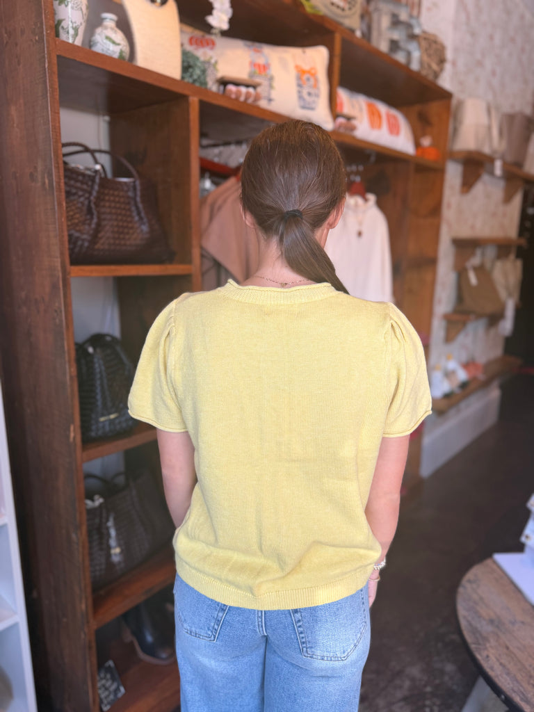 Short Sleeve Sweater Cardigan