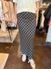 Europa Plaid Skirt Ash Black