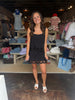 Charlene Embroidery Mini Skirt Black