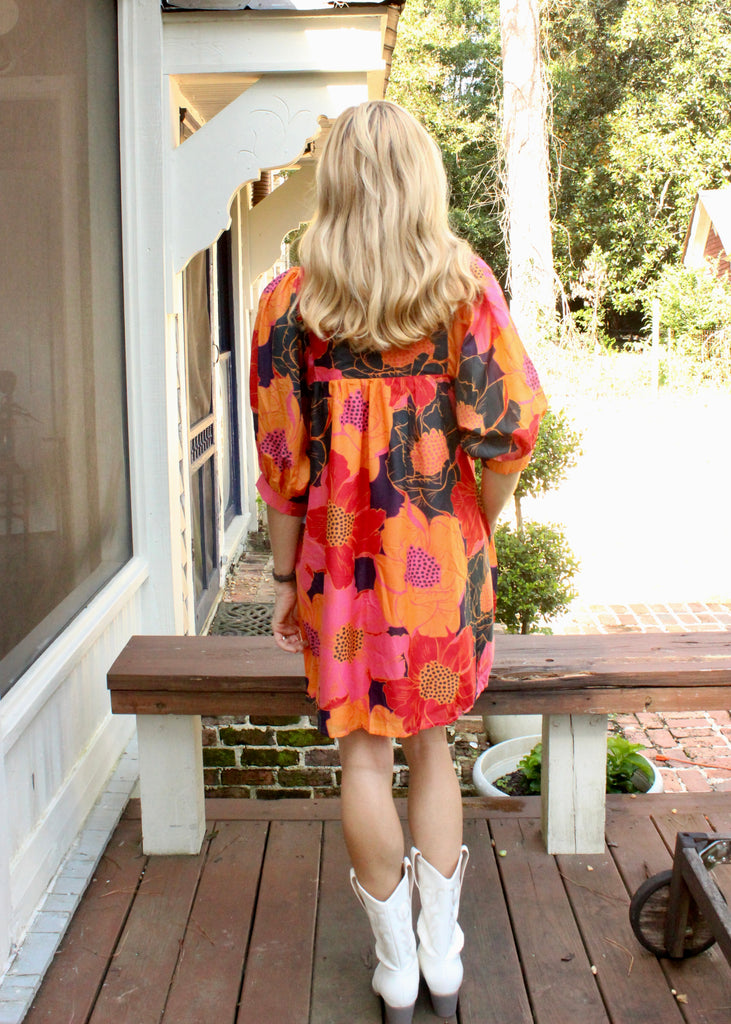 Cabo Puff Sleeve Dress