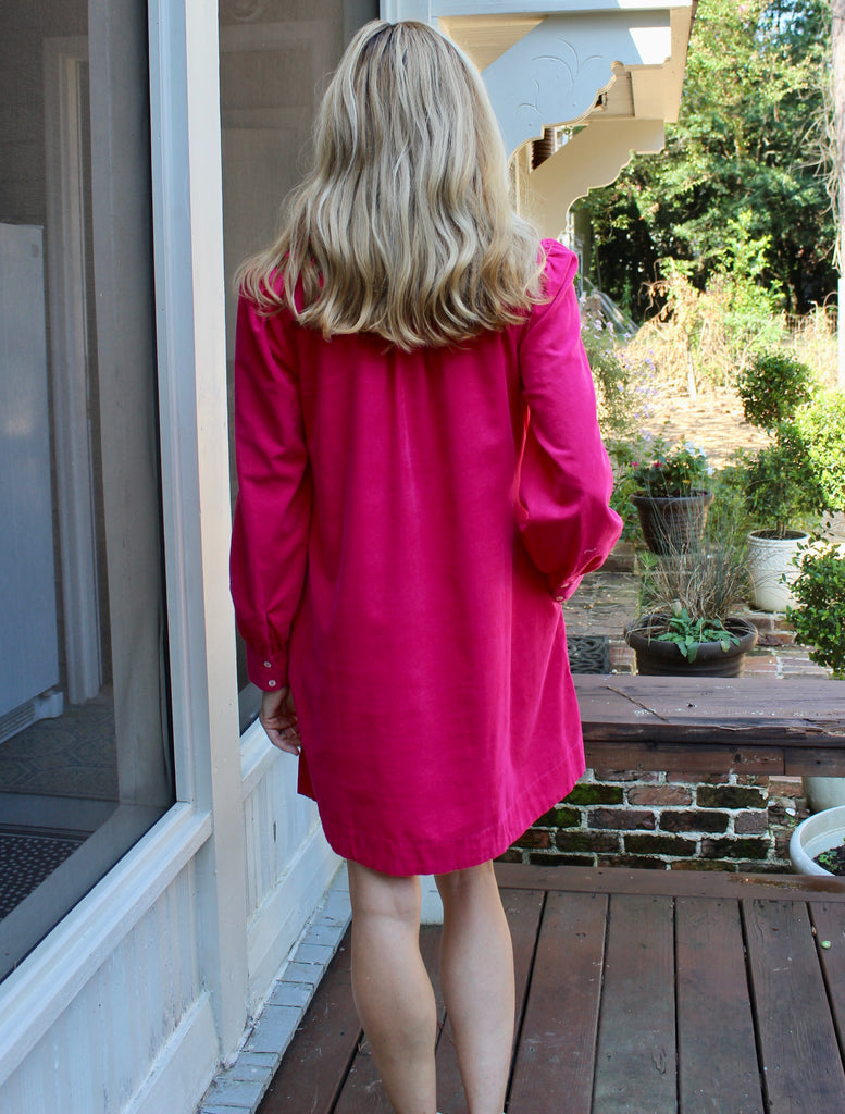 Corduroy Popover Dress