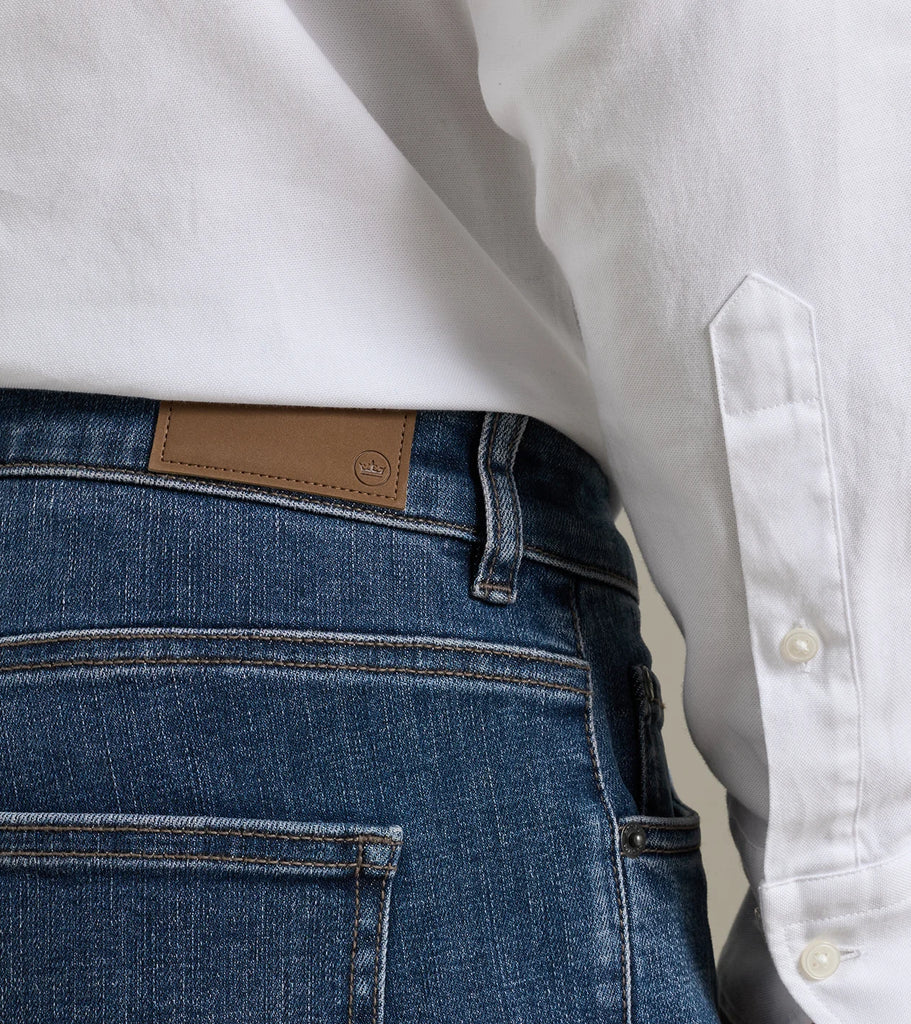 Crown Heritage Five Pocket Denim Indigo Blue Wash