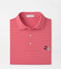 UGA Helmet Tiebreaker Stripe Performance Jersey Polo Red
