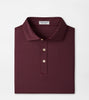 Fulton Performance Jersey Polo - Sean Self Collar Bordeaux