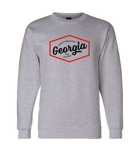 UGA Perth Melange 1/4 Zip Pullover