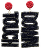TOUCH DOWN Beaded Earrings