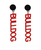 Bulldog Letter Dangle Earring