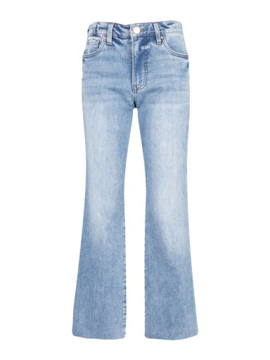 KELSEY HIGH RISE FAB AB ANKLE FLARE WITH RAW HEM EXTRAORDINARY