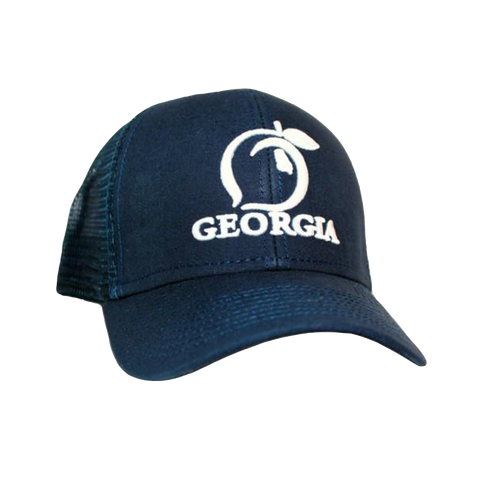 Camo Georgia Trucker Hat - Realtree Max-5 Camo w/ Brown Mesh
