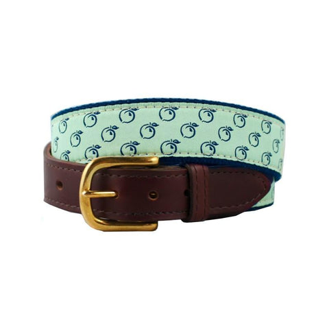 Wood Duck & Pipe Embroidered Belt